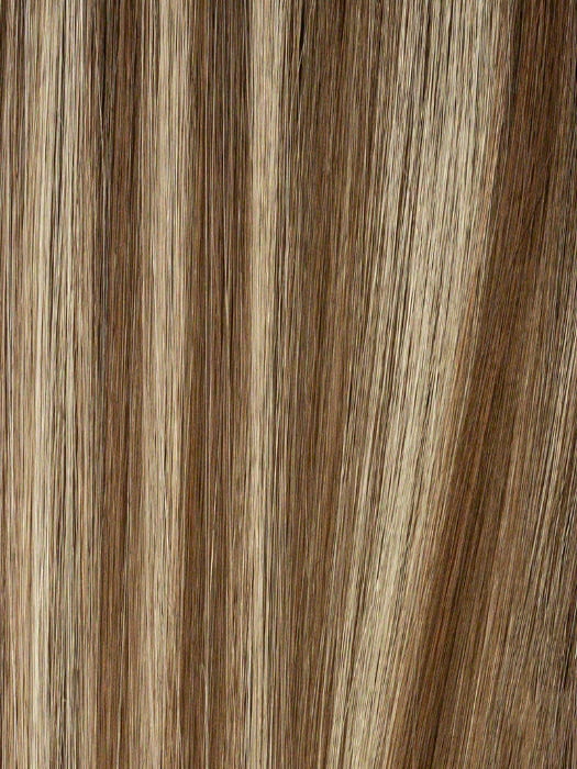 12/22/27/25R8 HONEY CARAMEL CASCADE | Multi-Dimensional 4 Tone Mix of Golden, Warm Blondes and Reddish Undertones with Medium Brown Roots
