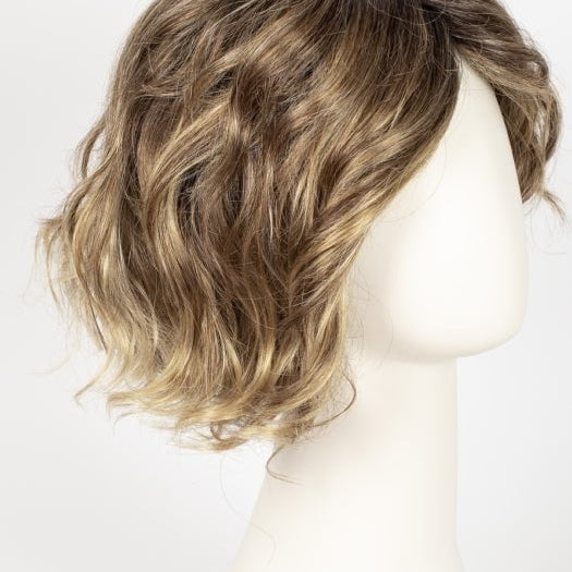 BERNSTEIN ROOTED | Light Brown base with subtle Light Honey Blonde and Light Butterscotch Blonde highlights and Dark Roots