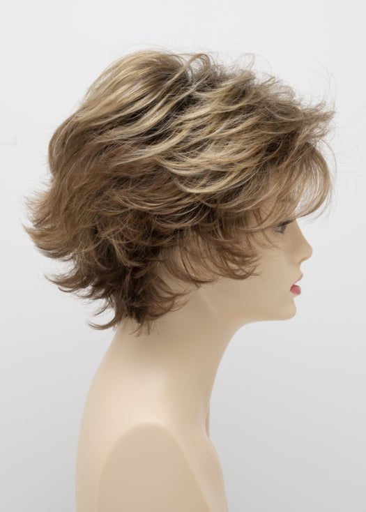 GOLDEN NUTMEG | Medium Brown roots with overall Warm Cinnamon base and Golden Blonde highlights