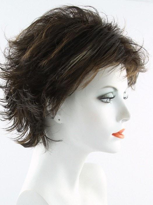 4/16/27HL Blend of Dark Brown and Dark Ash Blonde with Strawberry Blonde Highlights