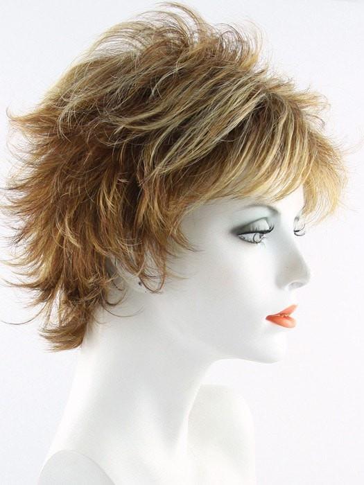 FLAME | Medium Auburn Highlighted with Strawberry Blonde and Ash Blonde