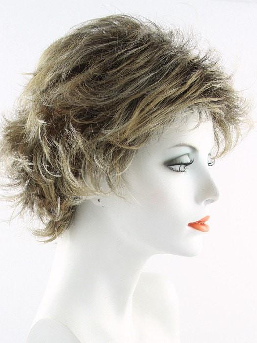 GOLDEN-MINK Butterscotch Blonde with Platinum Blonde Highlights, dark roots