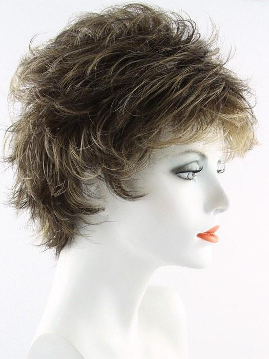 ROCKY-ROAD Medium Chestnut Brown Highlighted with Strawberry Blonde and Ash Blonde