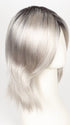 MOONSTONE | Medium Gray with Blue-toned Silver Highlights and Dark Roots