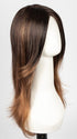 S4-28/32RO SUNRISE | Dark Brown roots to midlength, Light Natural Red Blonde with Medium Natural Red midlength to ends