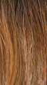 HONEY BROWN-R | Dark Roots on a warm medium brown base with Auburn and Honey Highlights