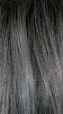 SMOKY-GRAY-R | Medium Gray with silver highlights and blue undertones with Dark Roots