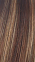 AUBURN-SUGAR | Dark auburn with medium auburn base with dark strawberry blonde highlights