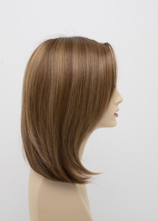 GOLDEN NUTMEG | Medium Brown roots with overall Warm Cinnamon base and Golden Blonde highlights