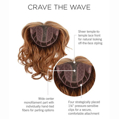 CRAVE THE WAVE MONOFILAMENT TOPPER - TWC- The Wig Company