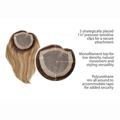 GILDED 12 INCH HUMAN HAIR TOPPER - TWC- The Wig Company