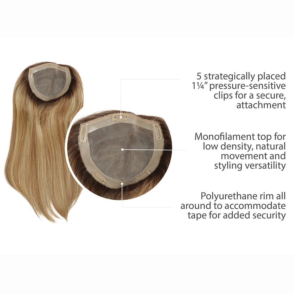 Gilded 18 Inch Human Hair Topper | Raquel Welch | The Wig Company - TWC ...