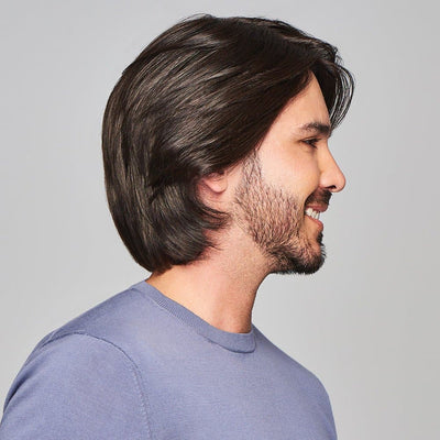 SHARP MONO LACE FRONT MEN&#x27;S WIG - TWC- The Wig Company