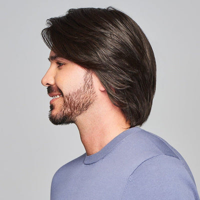 SHARP MONO LACE FRONT MEN&#x27;S WIG - TWC- The Wig Company