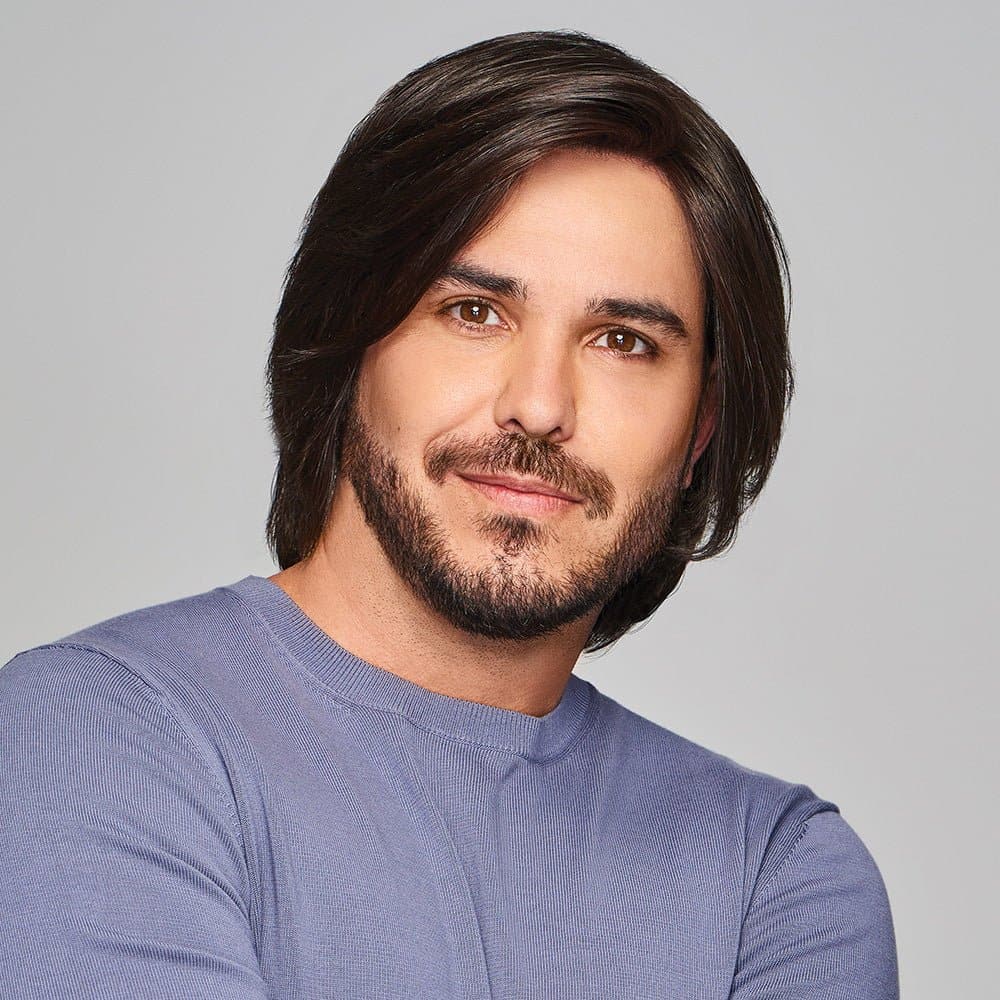 SHARP MONO LACE FRONT MEN&#x27;S WIG - TWC- The Wig Company