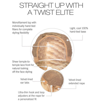 STRAIGHT UP WITH A TWIST ELITE - TWC- The Wig Company